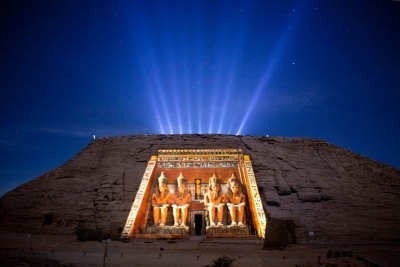 Show de luz e som no templo de Karnak